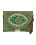 Ψάθινη τσάντα χειρός XY-2613 - Πράσινο BAG TO BAG