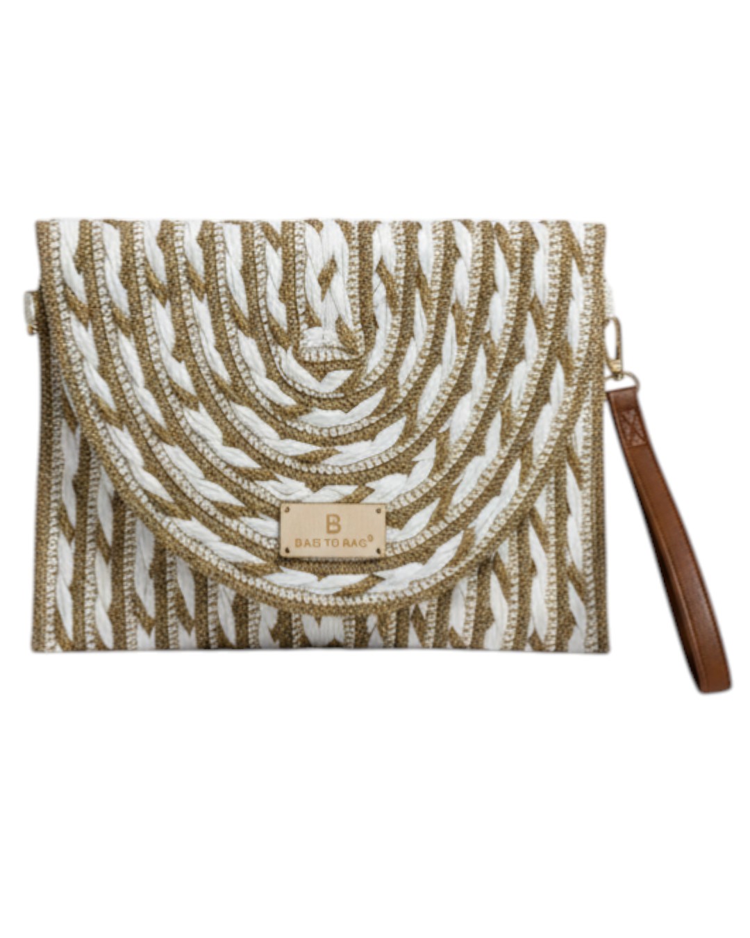 Ψάθινη τσάντα χειρός XY-2664 - Ασπρο BAG TO BAG