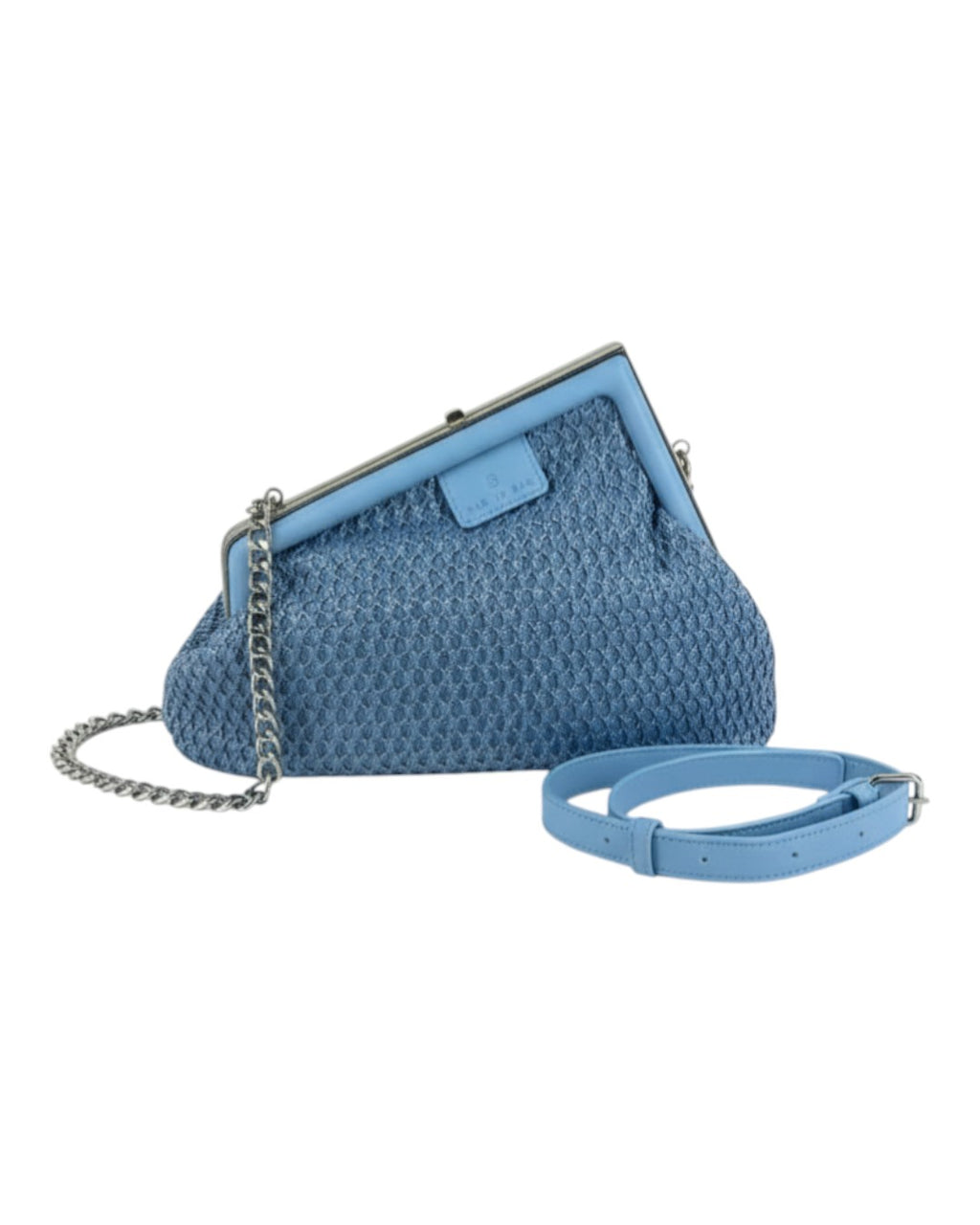 Τσάντα φάκελος clutch J2503 - Γαλάζιο BAG TO BAG
