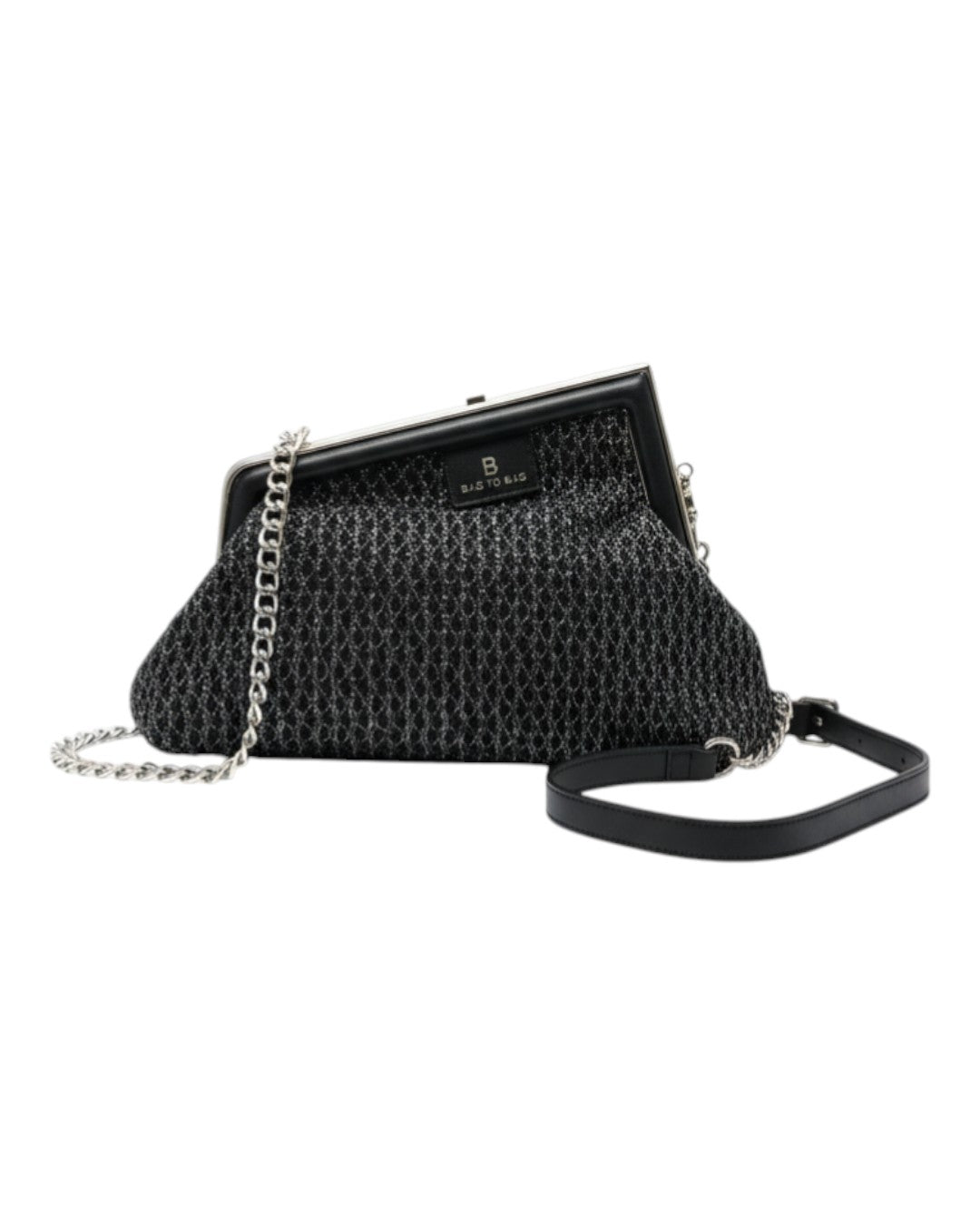 Τσάντα φάκελος clutch J2503 - Μαύρο BAG TO BAG