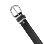 Γυναικεία ζώνη φάρδος 2,8cm Μαύρο/Ασημί ANSIN