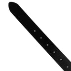 Γυναικεία ζώνη με στρόγγυλη αγκράγα φάρδος 2,8cm Μαύρο/Χρυσό ANSIN