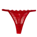 Γυναικεία string με δαντέλα Κόκκινο ANSIN