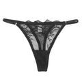 Γυναικεία string με δαντέλα Μαύρο ANSIN