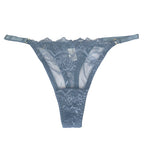 Γυναικεία string με δαντέλα Μπλε ANSIN