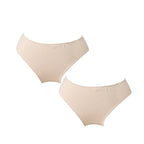 Γυναικείο σλιπ βαμβακερό 2pack Μπεζ ANSIN