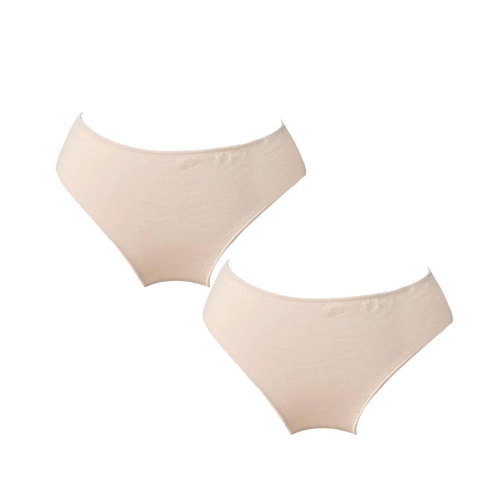 Γυναικείο σλιπ βαμβακερό 2pack Μπεζ ANSIN
