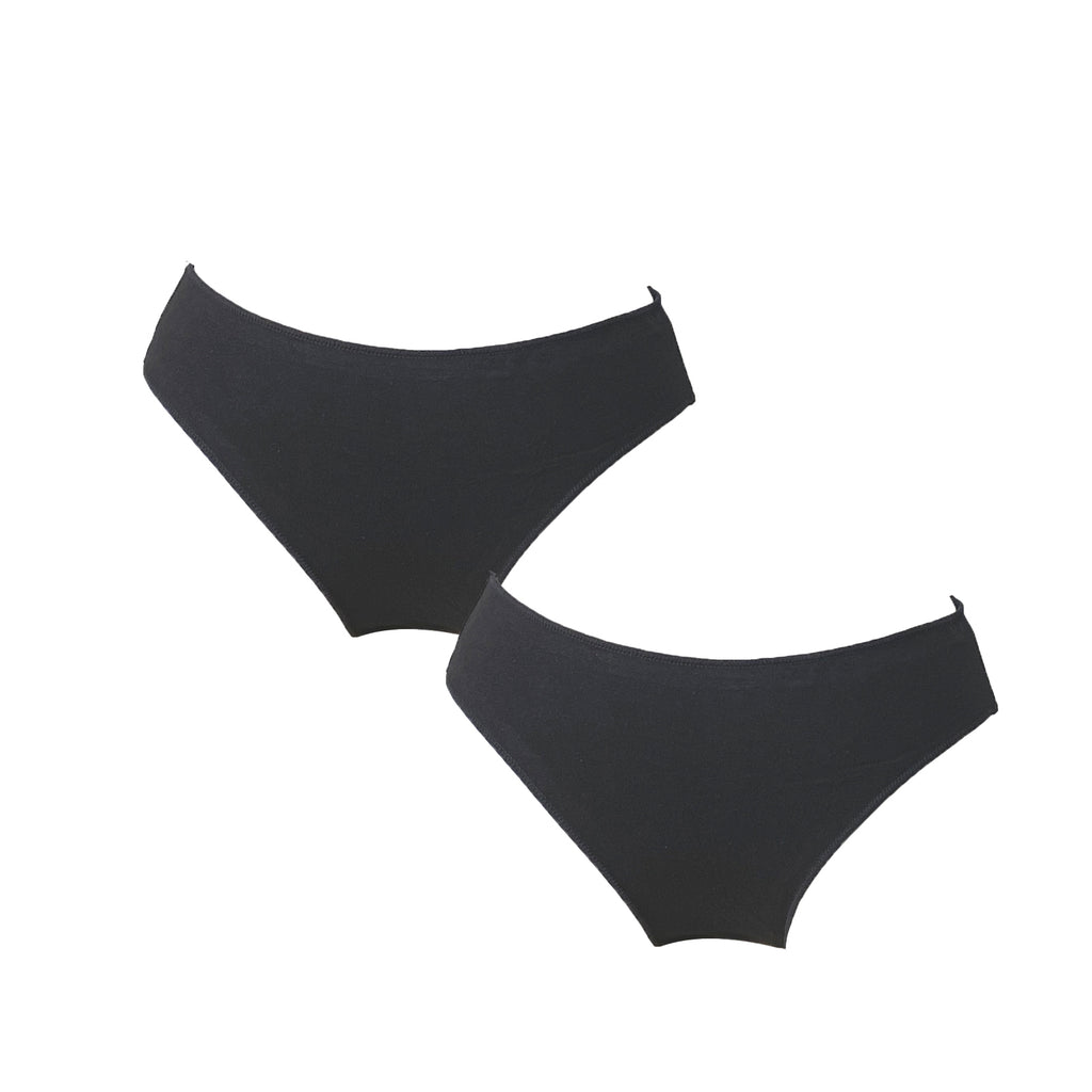 Γυναικείο σλιπ βαμβακερό 2pack Μαύρο ANSIN