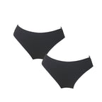Γυναικείο σλιπ βαμβακερό 2pack Μαύρο ANSIN