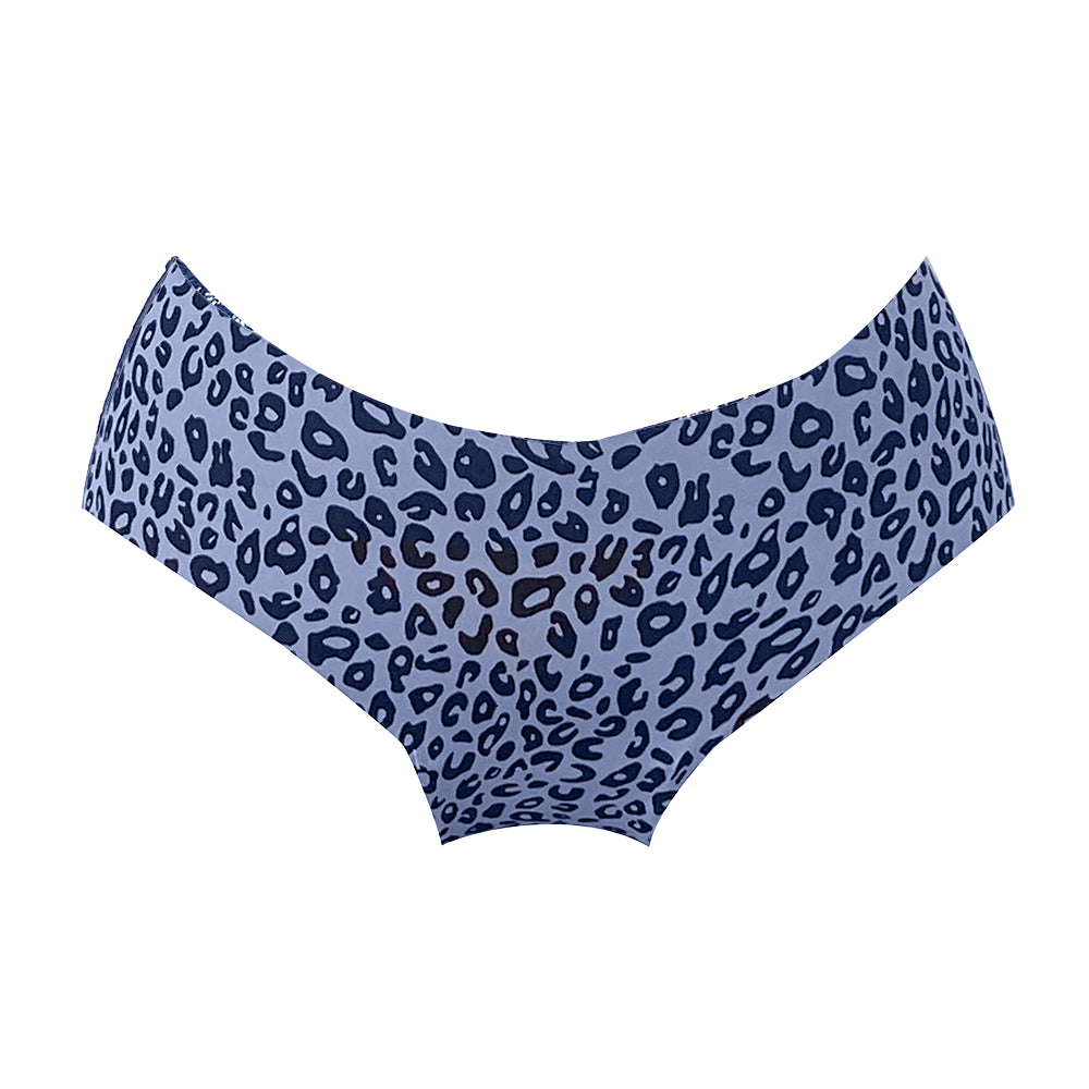 Γυναικείο σλιπ Animal print με διαφάνεια χωρίς ραφή Μπλε ANSIN