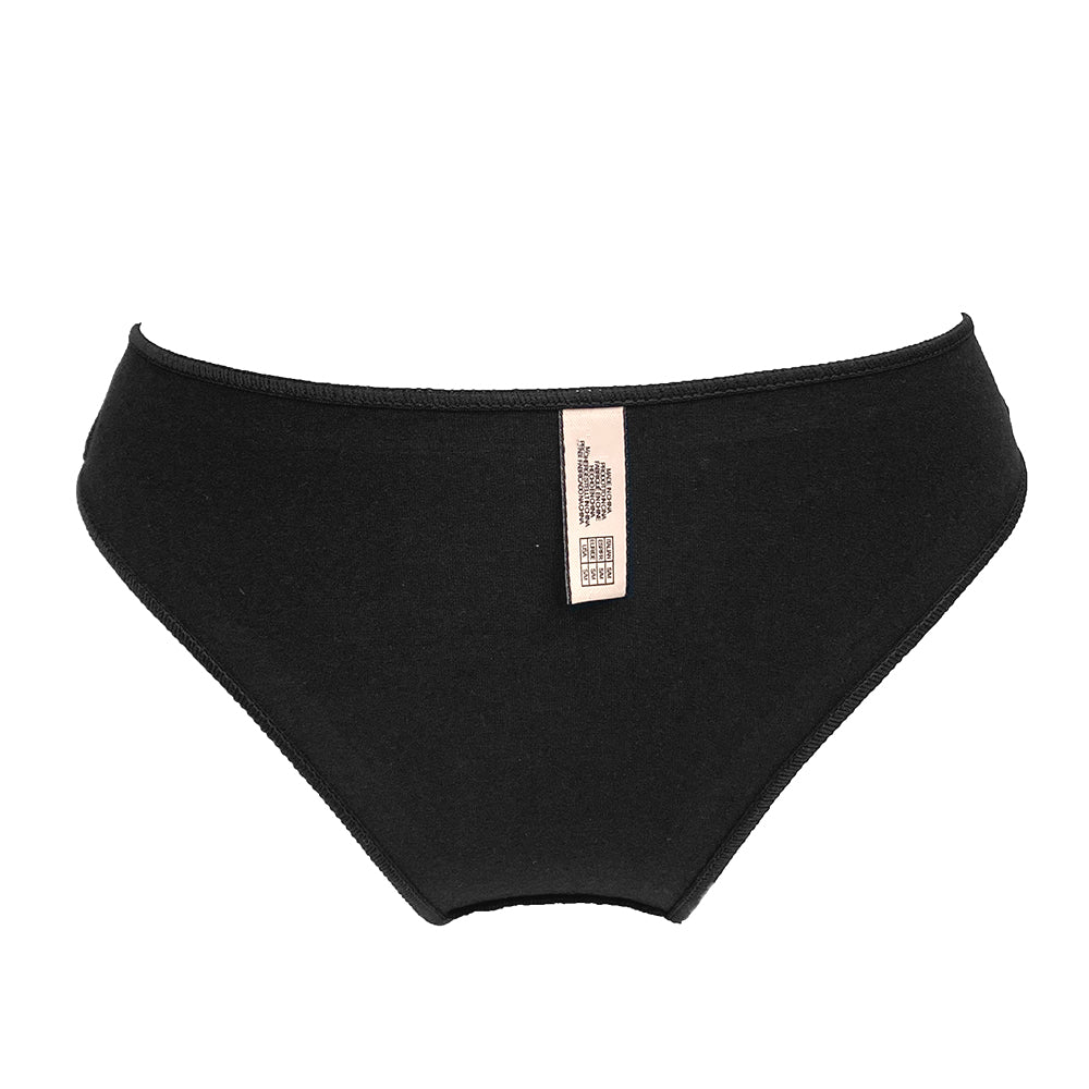 Γυναικεία βαμβακερά σλιπ brazil 3pack μαύρο ANSIN