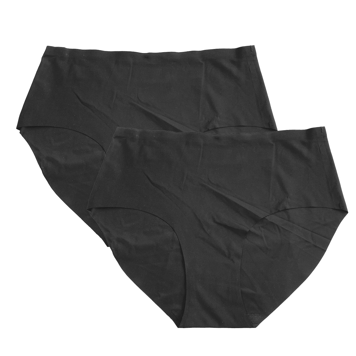 Γυναικείο σλιπ χωρίς ραφές plus-size 2pack Μαύρο ANSIN