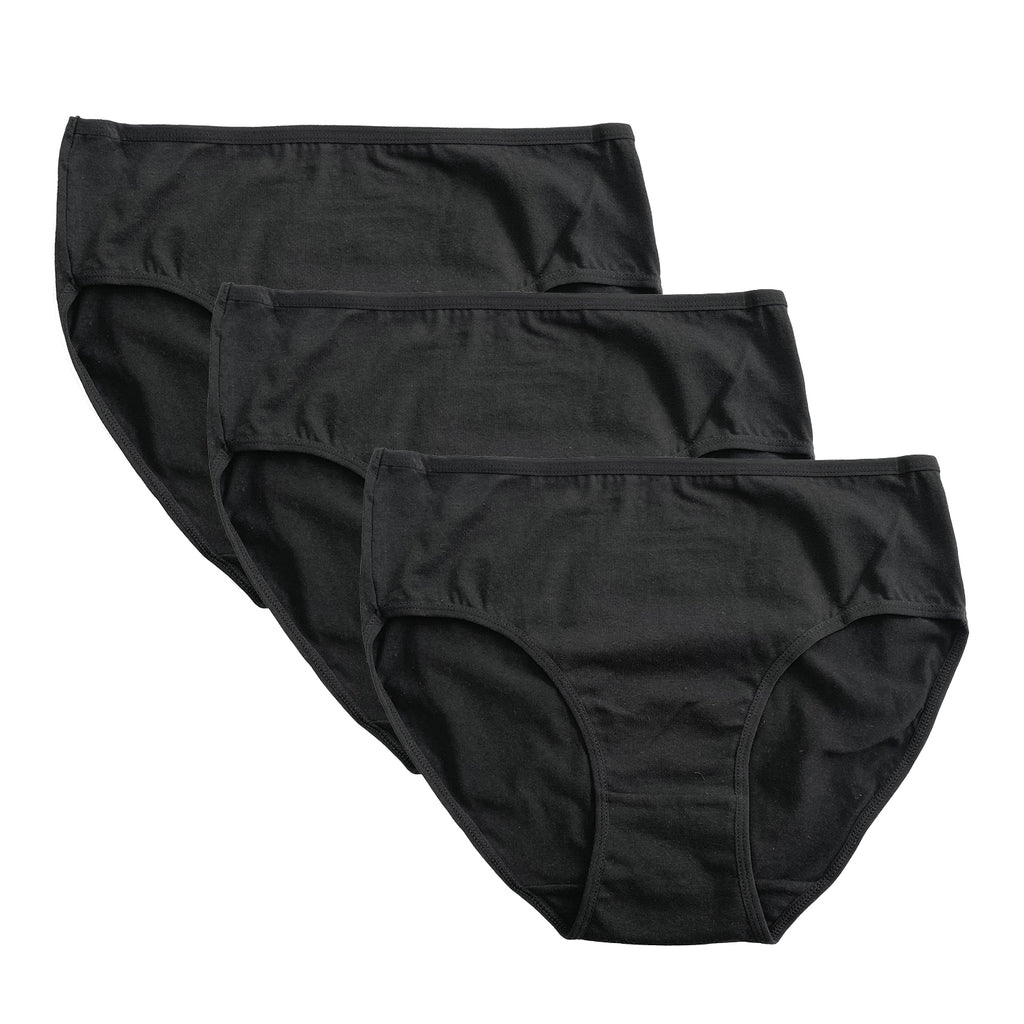 Γυναικεία σλιπ βαμβακερά 3pack Μαύρο ANSIN