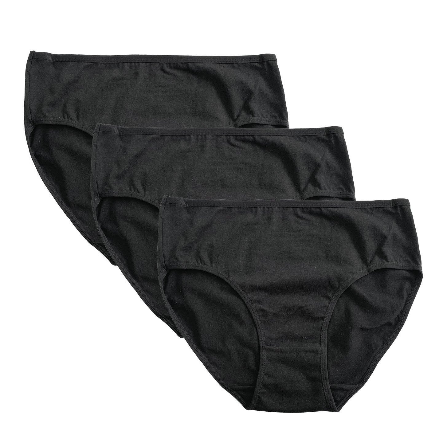 Γυναικεία σλιπ βαμβακερά 3pack Μαύρο ANSIN