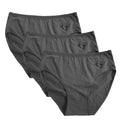 Γυναικεία σλιπ βαμβακερά 3pack Μαύρο ANSIN