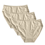 Γυναικεία σλιπ βαμβακερά 3pack Μπεζ ANSIN
