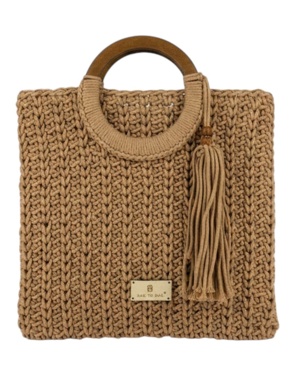 Πλεκτή Τσάντα Χειρός CN26003 - Χακί BAG TO BAG
