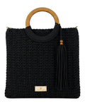 Πλεκτή Τσάντα Χειρός CN26003 - Μαύρο BAG TO BAG
