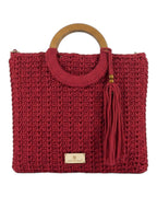 Πλεκτή Τσάντα Χειρός CN26003 - Κόκκινο BAG TO BAG