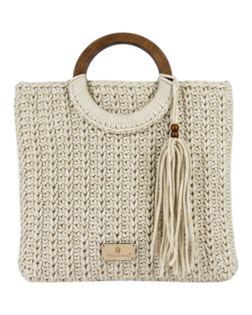 Πλεκτή Τσάντα Χειρός CN26003 - Μπέζ BAG TO BAG