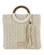 Πλεκτή Τσάντα Χειρός CN26003 - Μπέζ BAG TO BAG