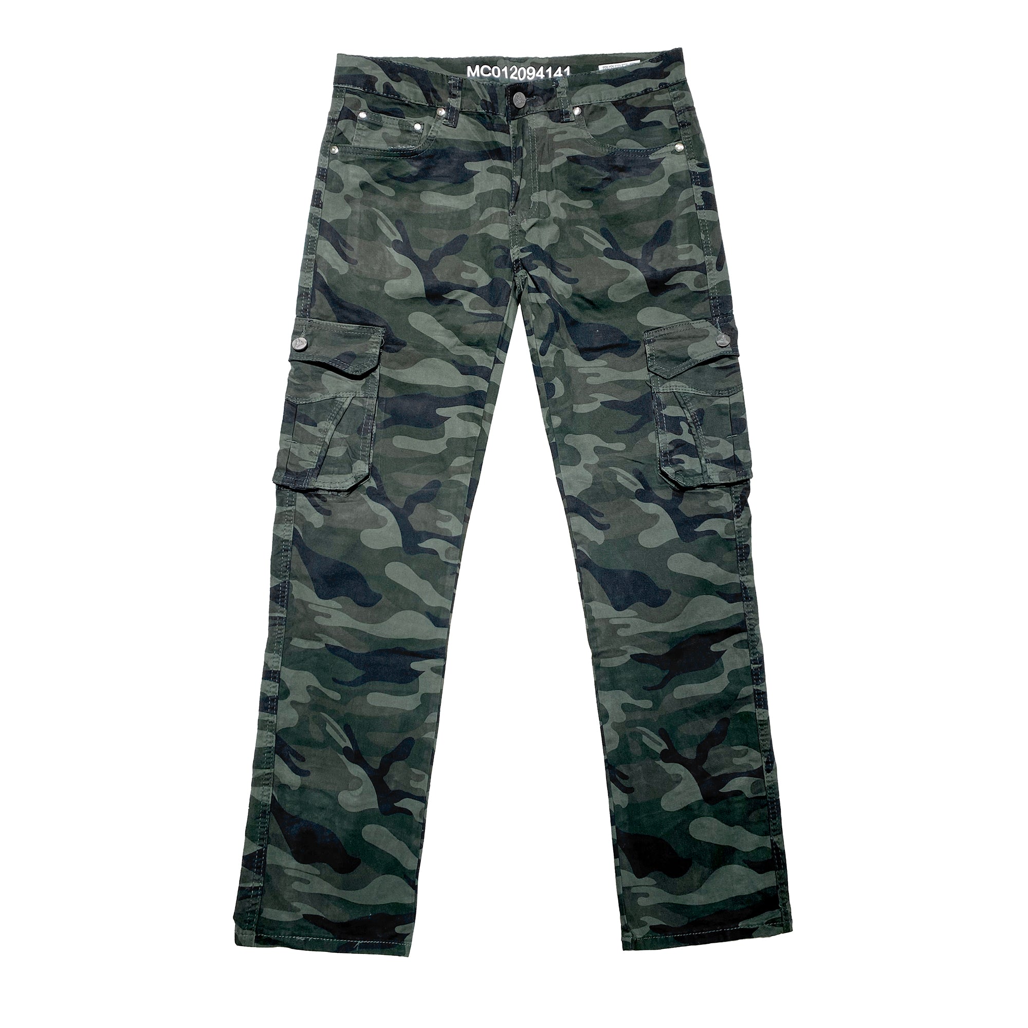 Ανδρικά πατελόνια cargo παραλλαγής Χακί ANSIN