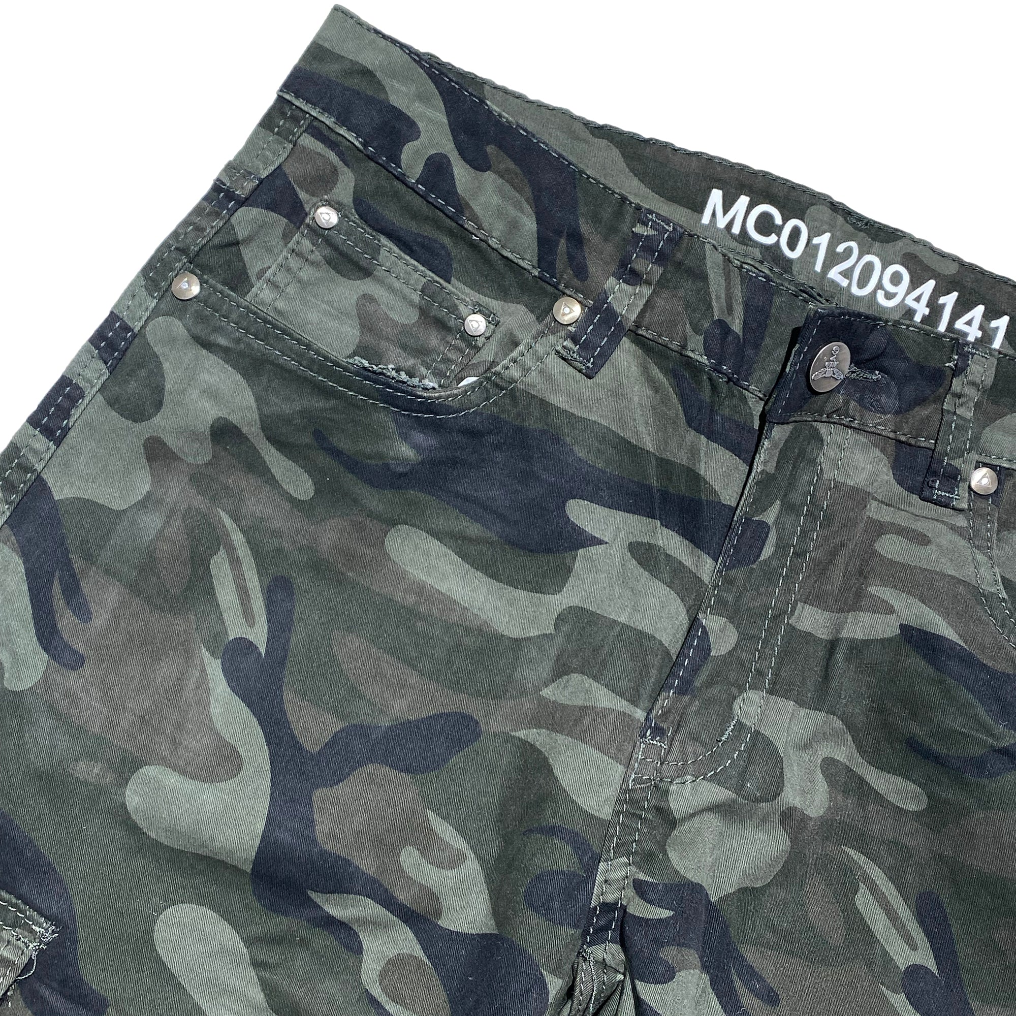 Ανδρικά πατελόνια cargo παραλλαγής Χακί ANSIN