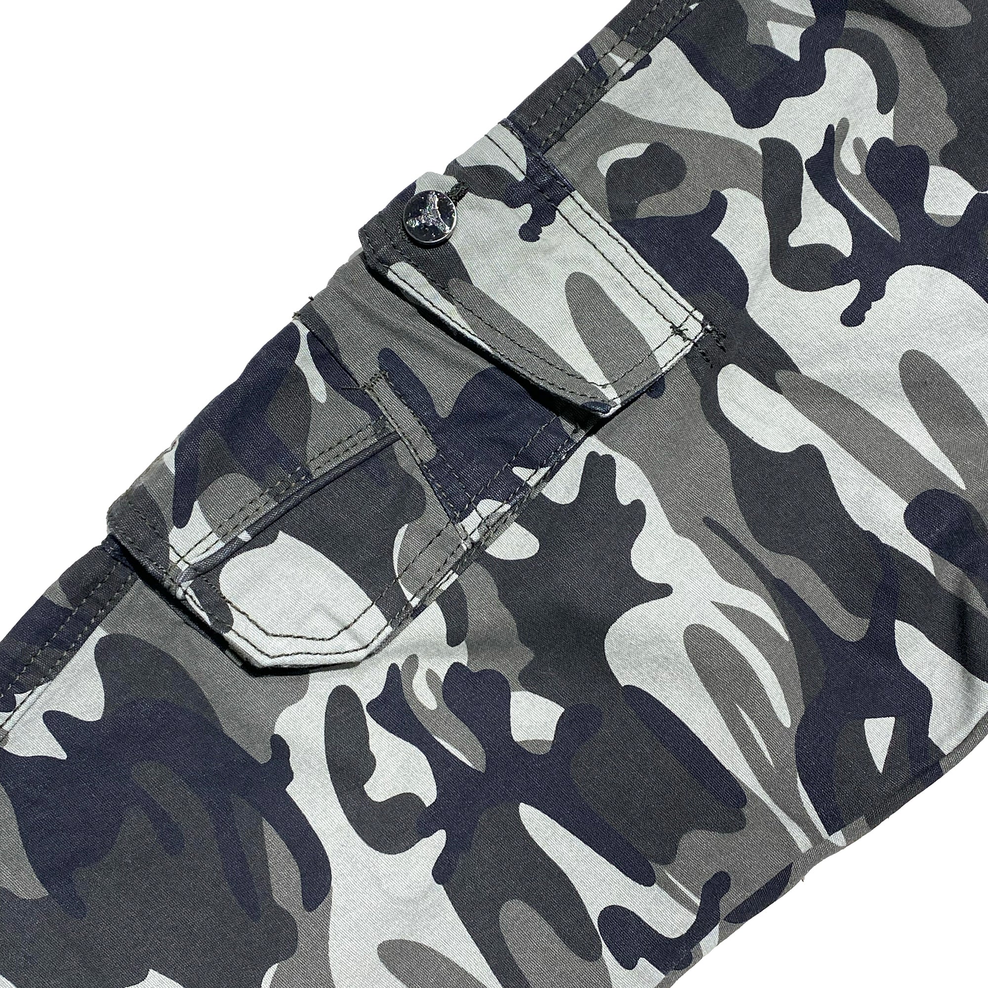 Ανδρικά πατελόνια cargo παραλλαγής Χακί ANSIN