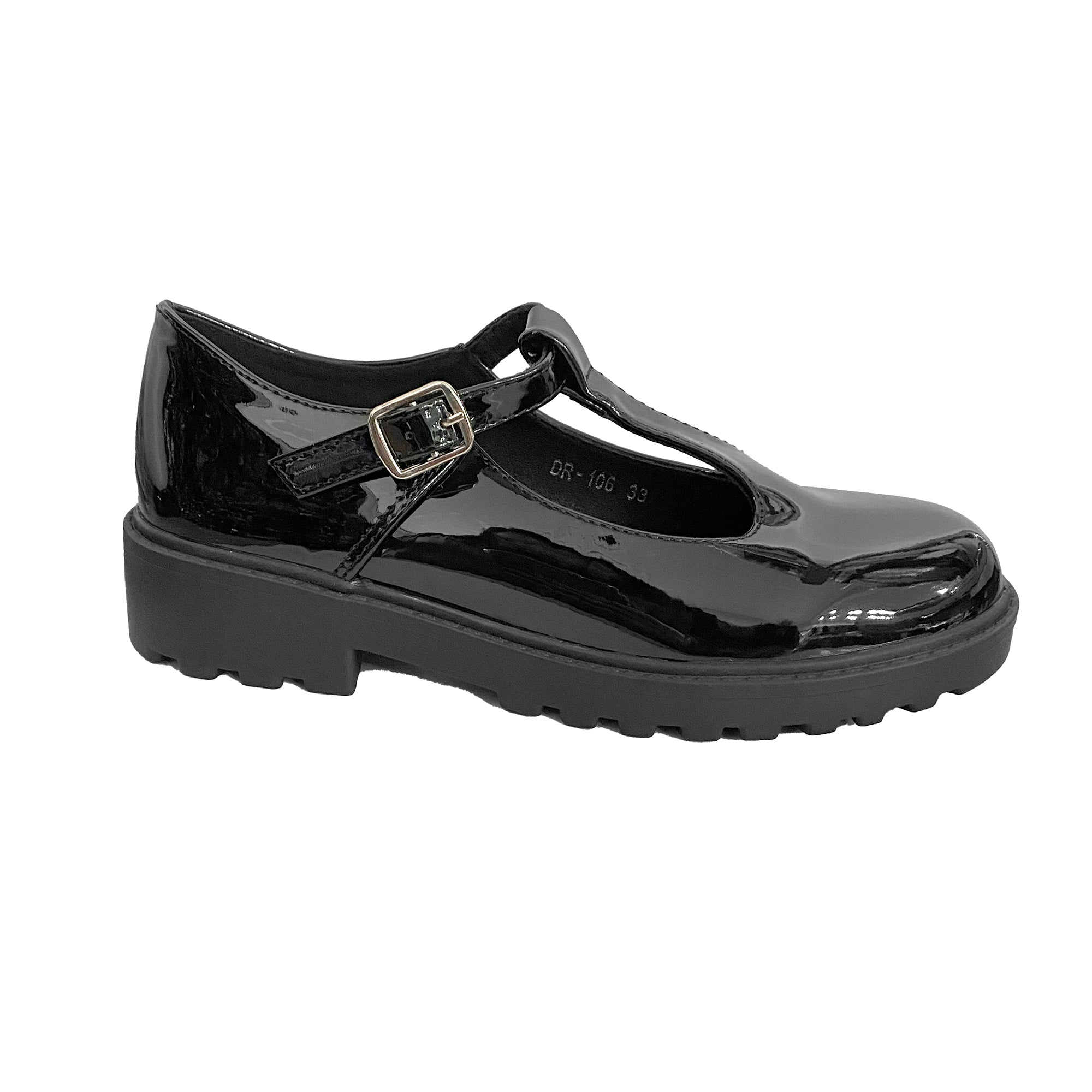 Κοριτσίστικες μπαλαρίνες λουστρίν με μπαρέτα Μαύρο ANSIN