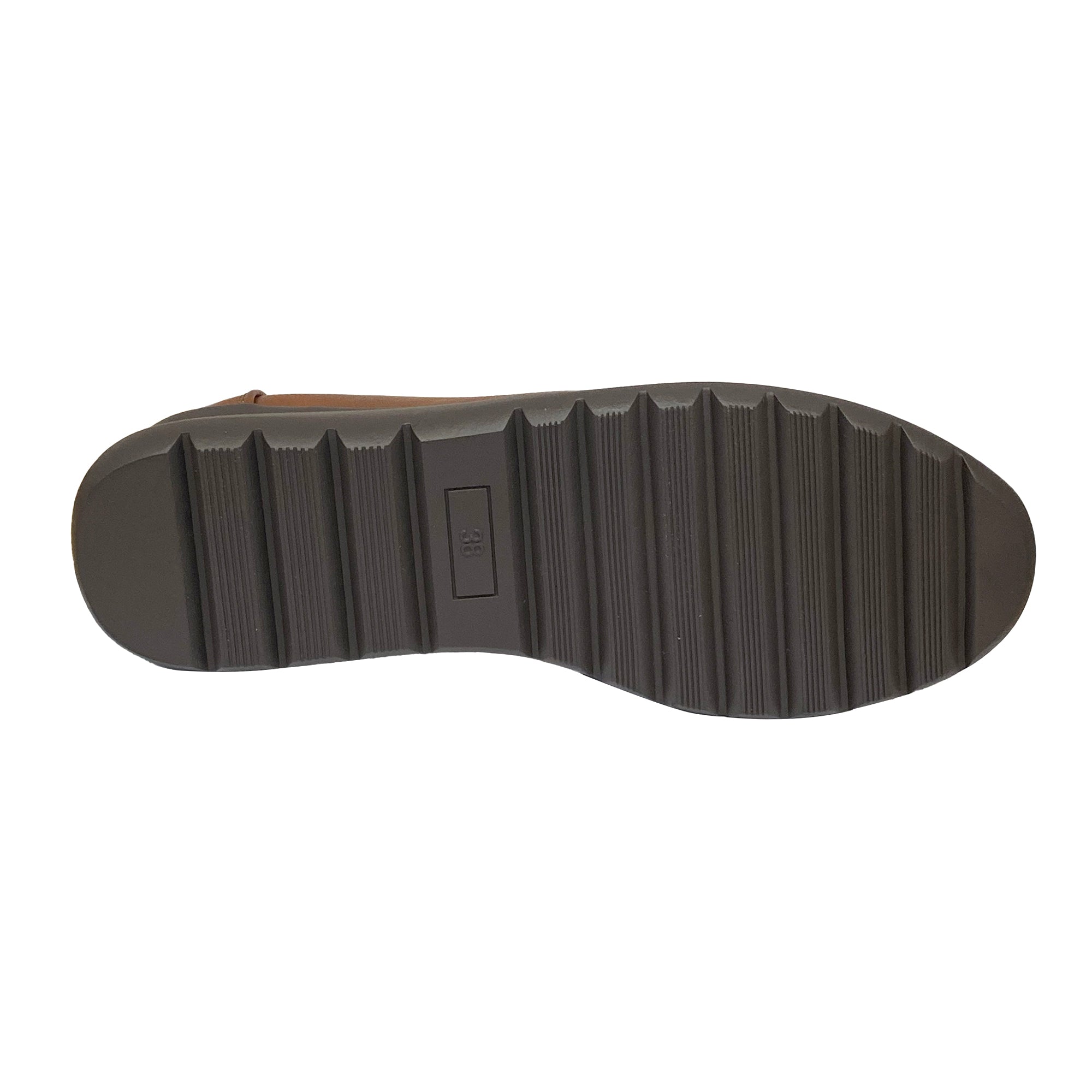 Γυναικεία ανατομικά παπούτσια slip-on με λάστιχο Καφέ ANSIN