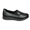 Γυναικεία ανατομικά παπούτσια slip-on με λάστιχο Μαύρο ANSIN