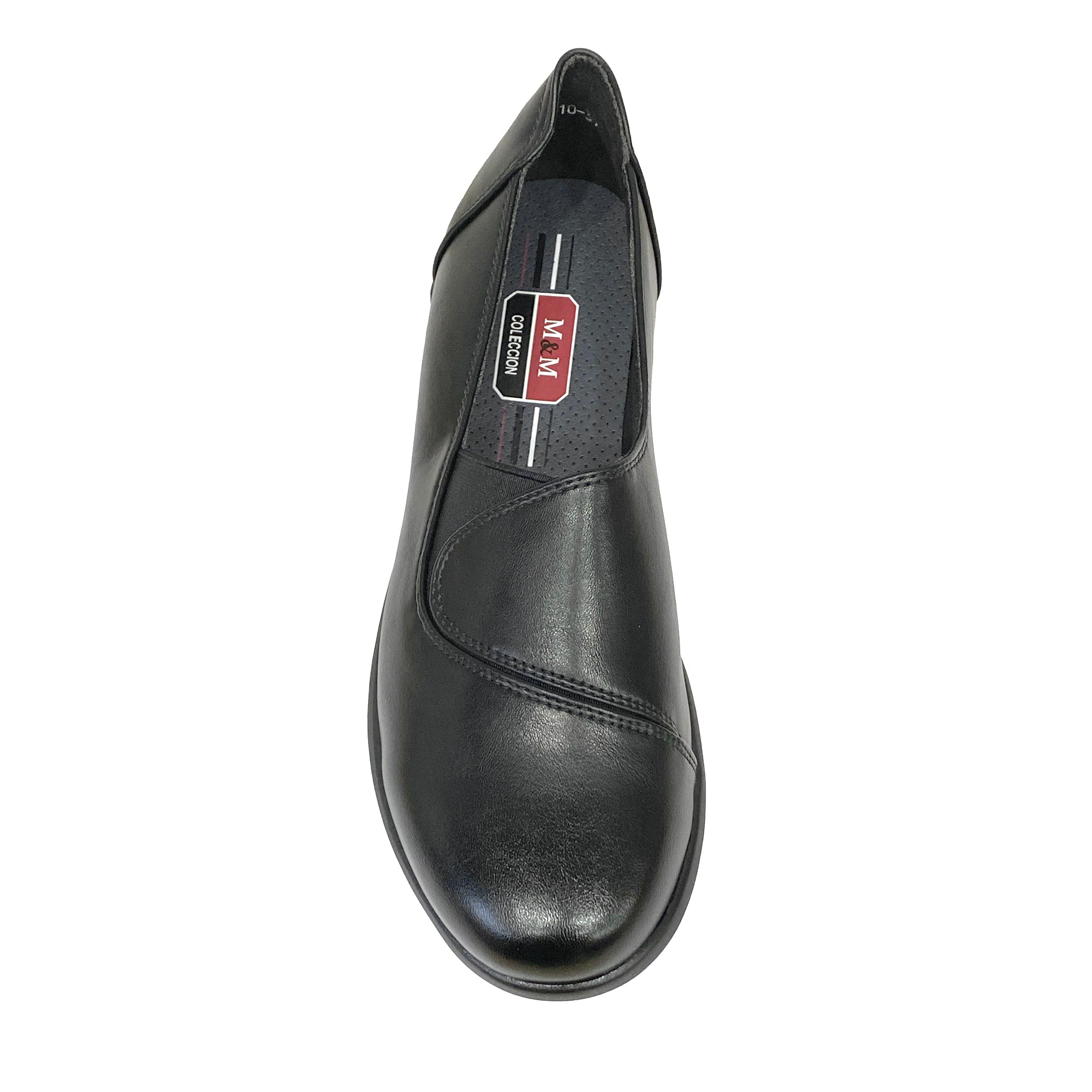 Γυναικεία ανατομικά παπούτσια slip-on με λάστιχο Μαύρο ANSIN