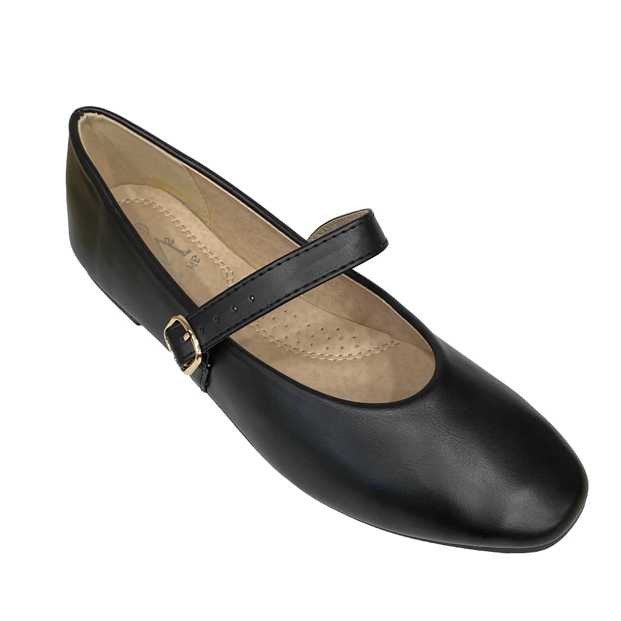 Γυναικείες μπαλαρίνες με μπαρέτα Μαύρο ANSIN