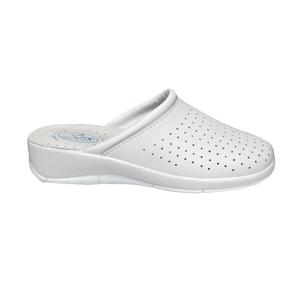 Ανατομικά σαμπό με δερμάτινο πάτο Λευκό ANSIN