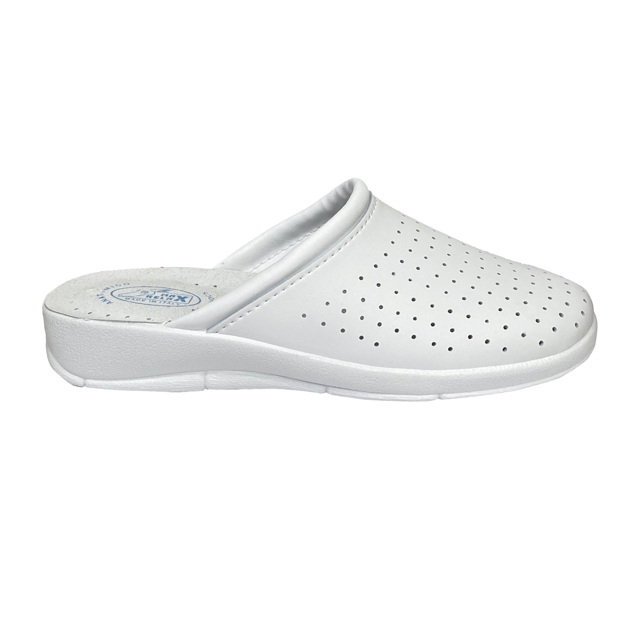 Ανδρικά ανατομικά σαμπό με δερμάτινο πάτο Λευκό ANSIN