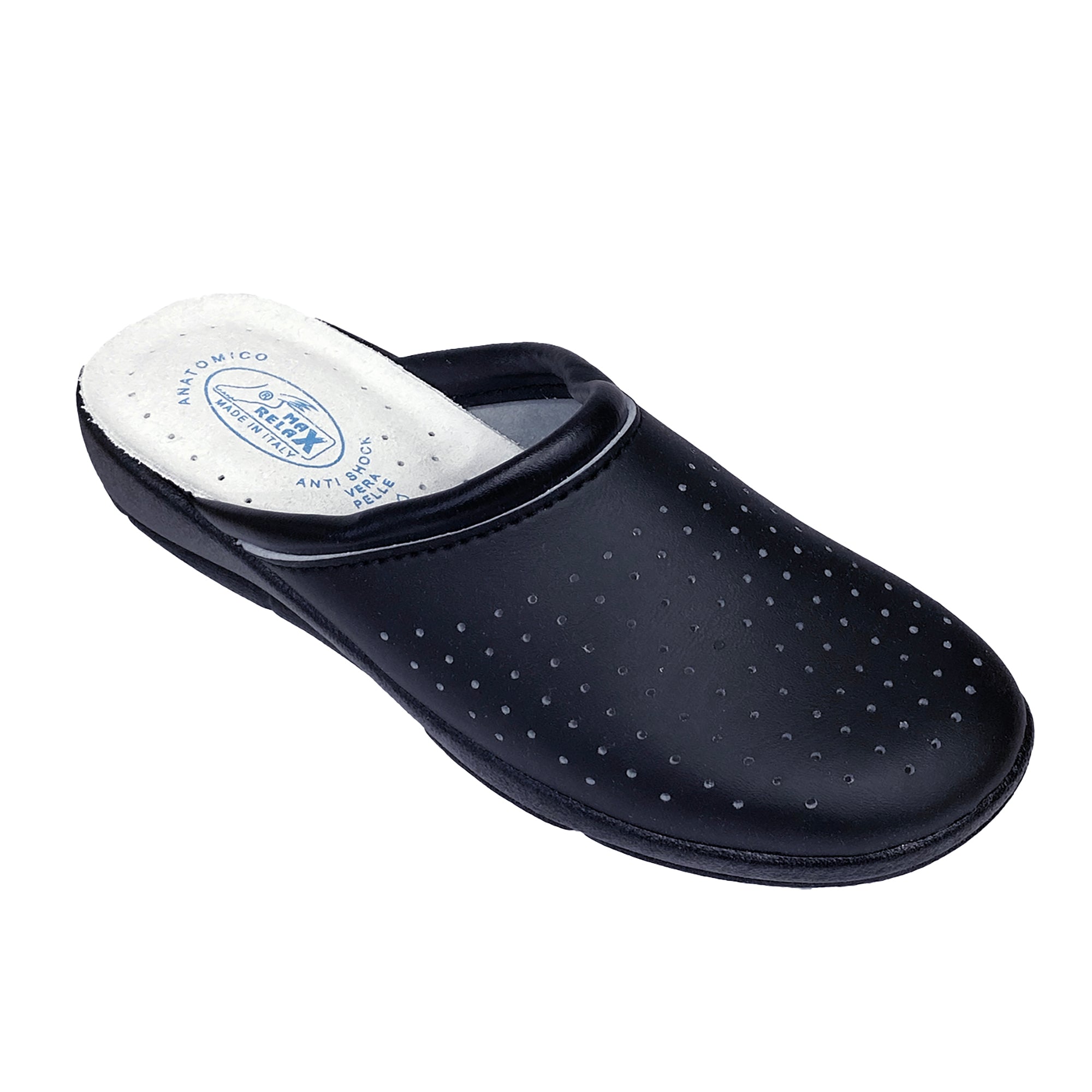 Ανδρικά ανατομικά σαμπό με δερμάτινο πάτο Μπλε ANSIN