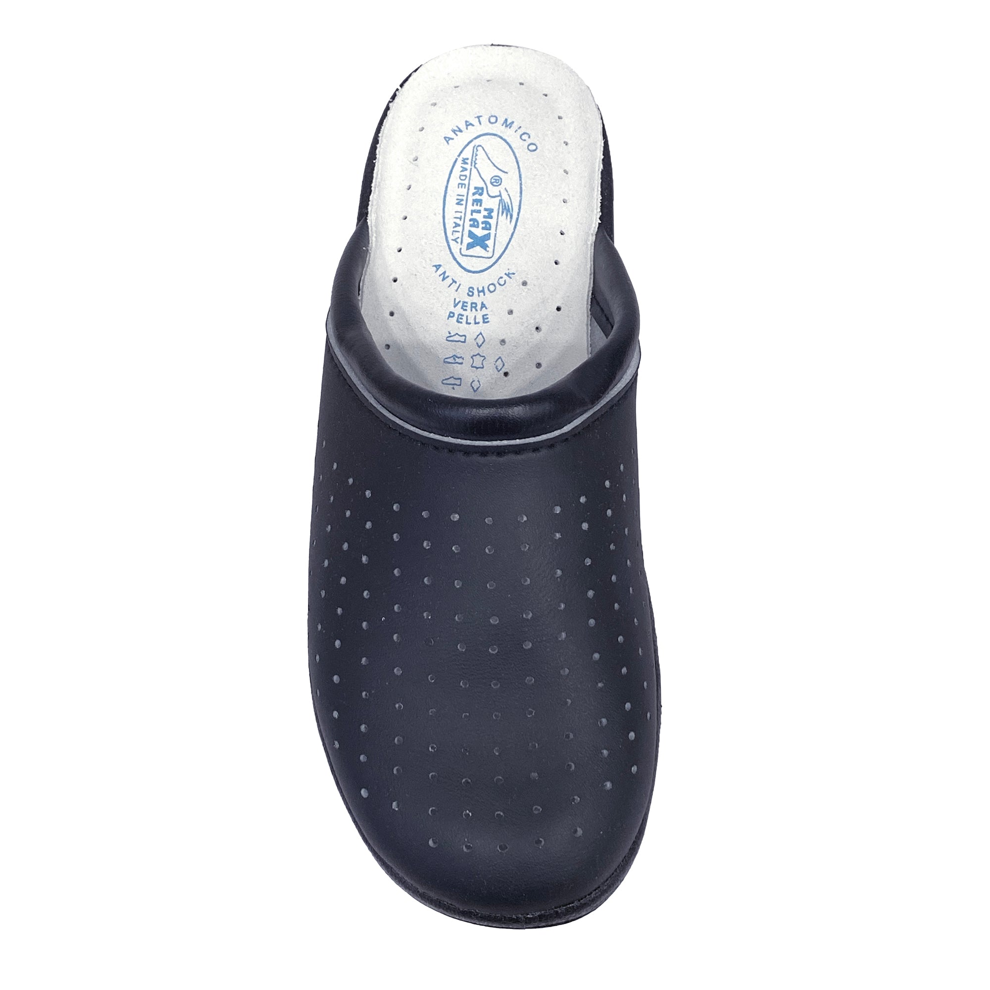 Ανδρικά ανατομικά σαμπό με δερμάτινο πάτο Μπλε ANSIN