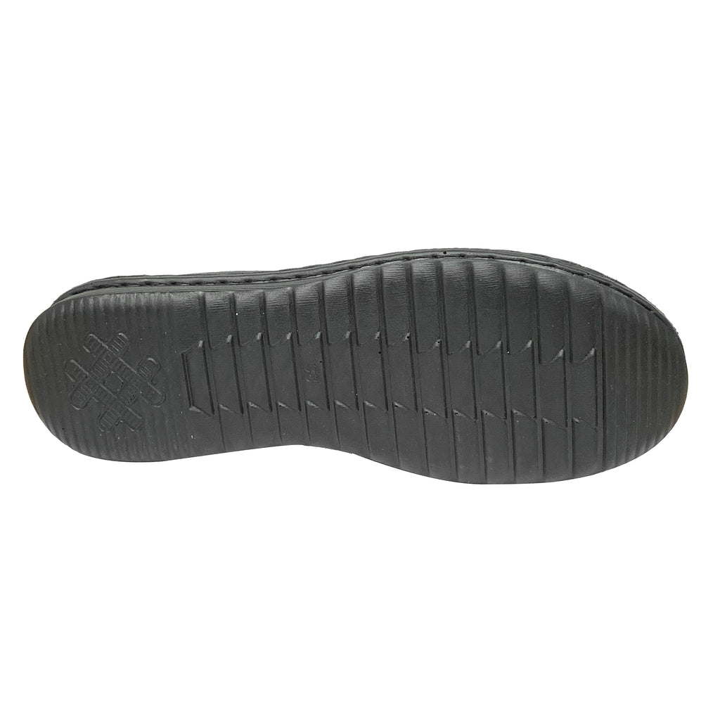Γυναικεία ανατομικά παπούτσια slip-on με λάστιχο Μαύρο ANSIN