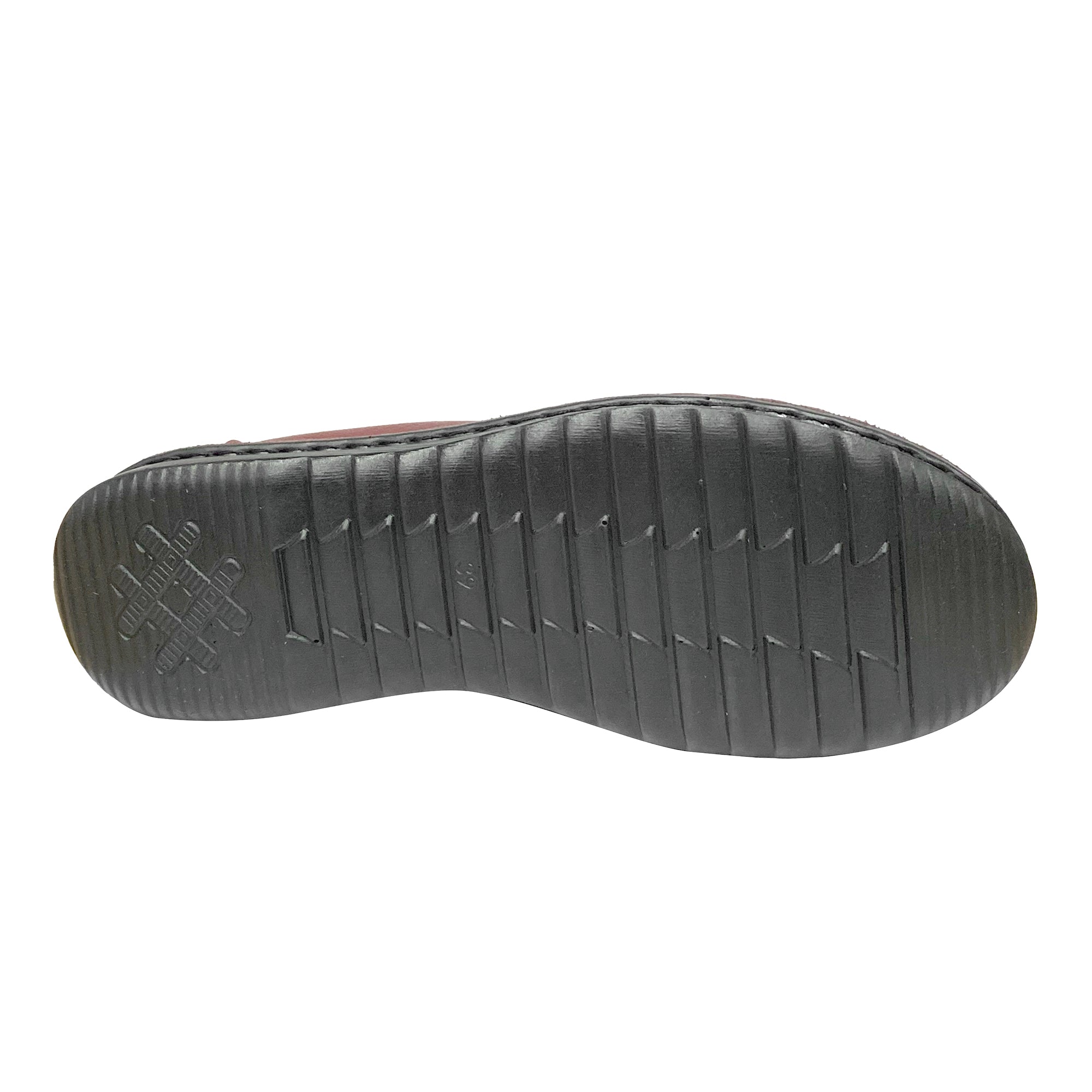 Γυναικεία ανατομικά παπούτσια slip-on με λάστιχο Μπορντό ANSIN