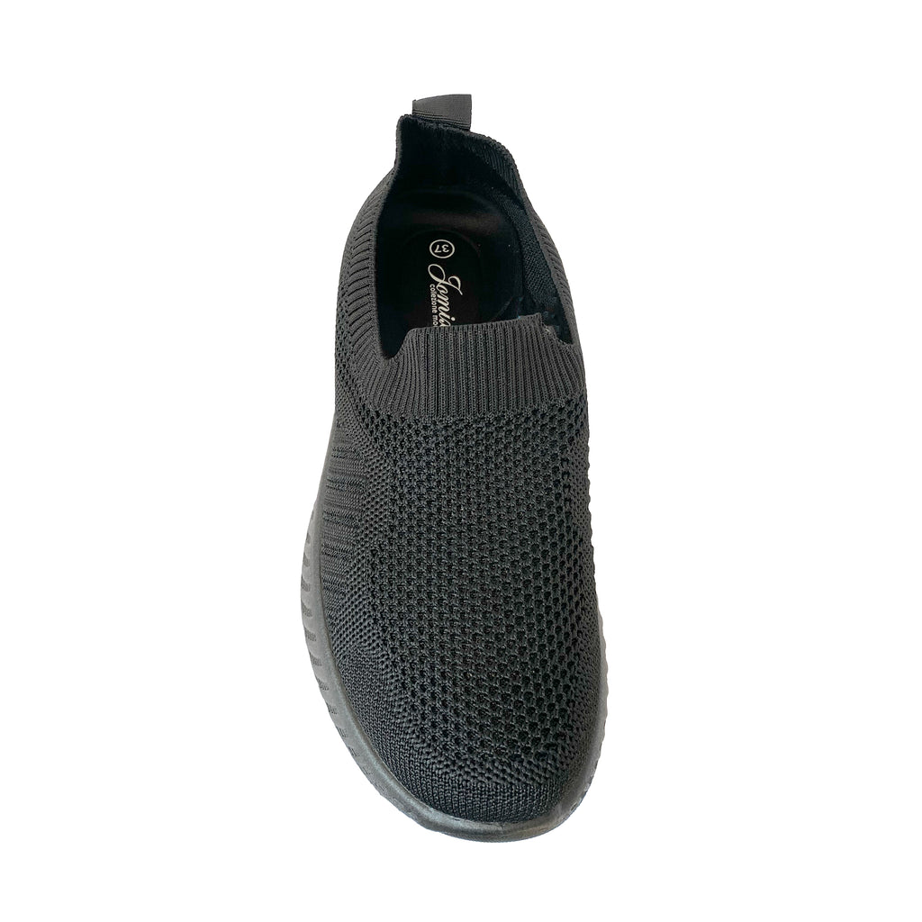 Γυναικεία πάνινα παπούτσια slip-on Μαύρο ANSIN