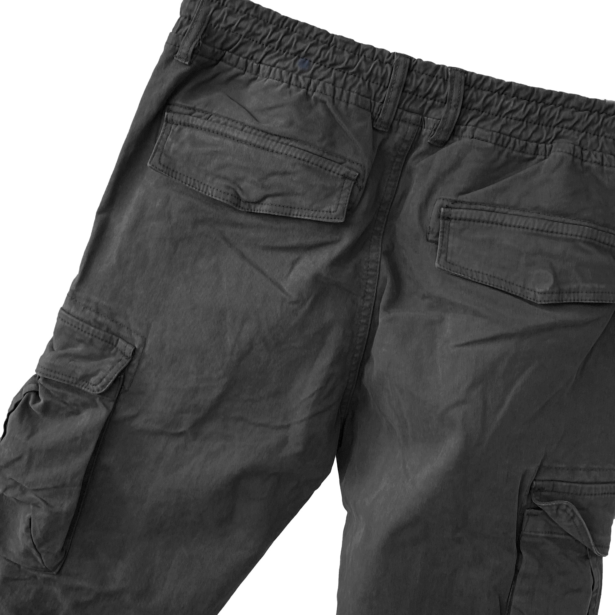 Ανδρικά παντελόνια cargo με λάστιχο Μαύρο ANSIN