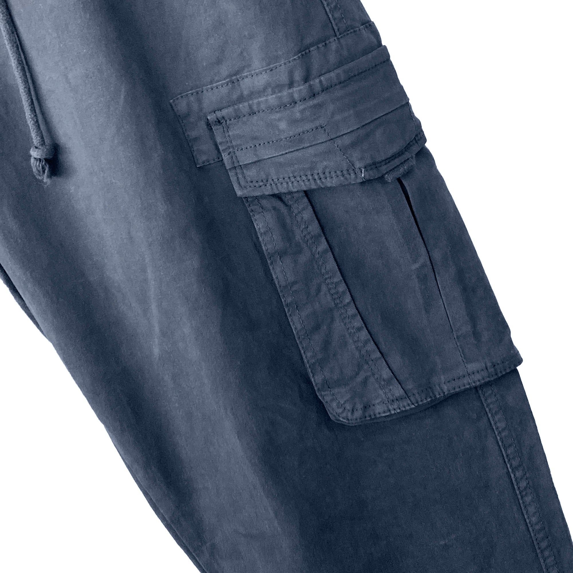 Ανδρικά παντελόνια cargo με λάστιχο Μπλε ANSIN