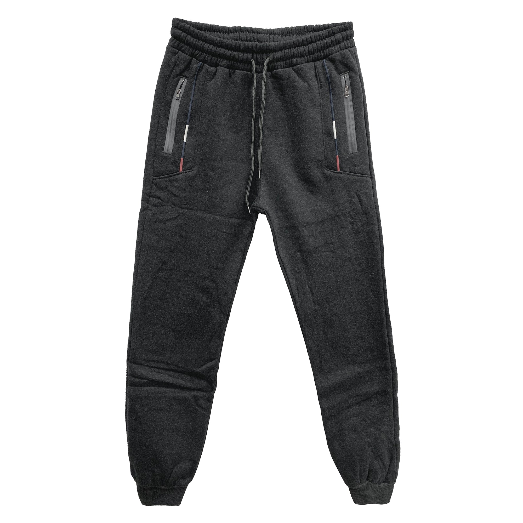 Ανδρική φόρμα παντελόνια fleece με λάστιχο Γκρι ANSIN