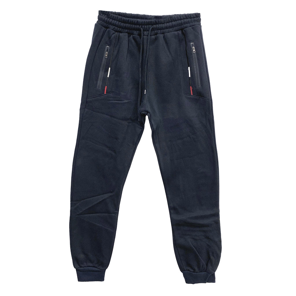 Ανδρική φόρμα παντελόνια fleece με λάστιχο Μπλε ANSIN