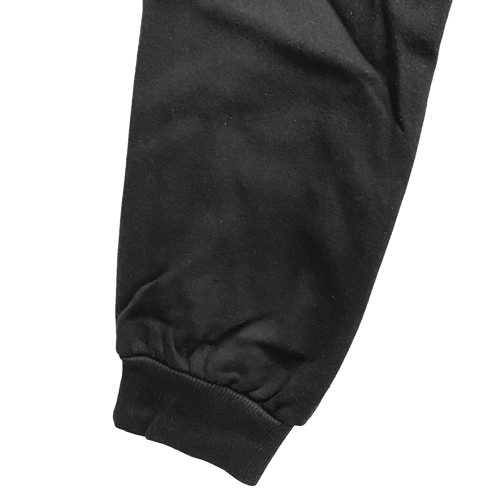 Ανδρική φόρμα παντελόνια fleece με λάστιχο Μαύρο ANSIN