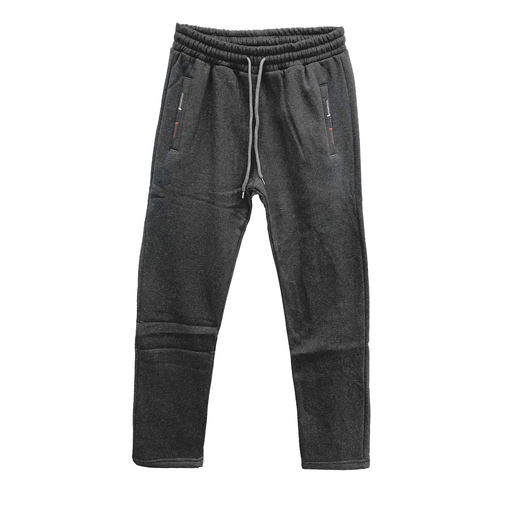 Ανδρική φόρμα παντελόνια fleece ίσια γραμμή Γκρι ANSIN