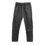 Ανδρική φόρμα παντελόνια fleece ίσια γραμμή Γκρι ANSIN