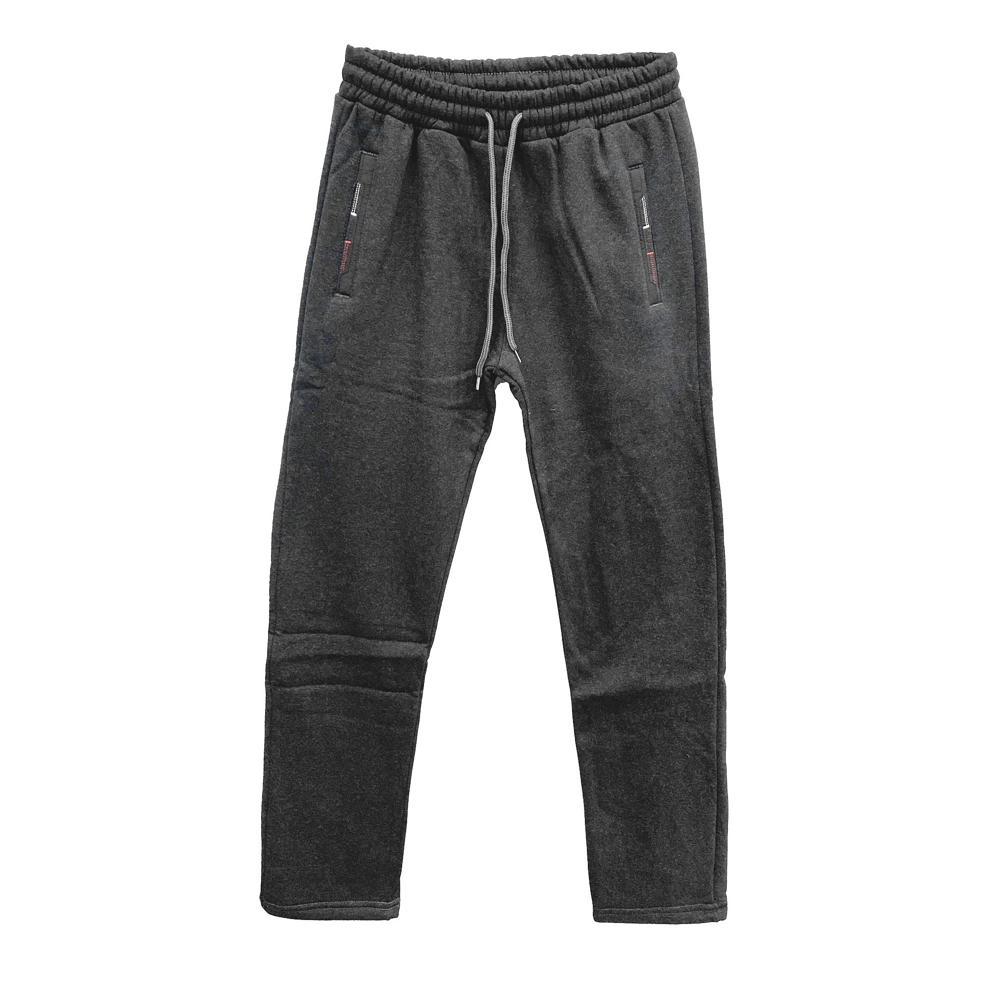 Ανδρική φόρμα παντελόνια fleece ίσια γραμμή Γκρι ANSIN