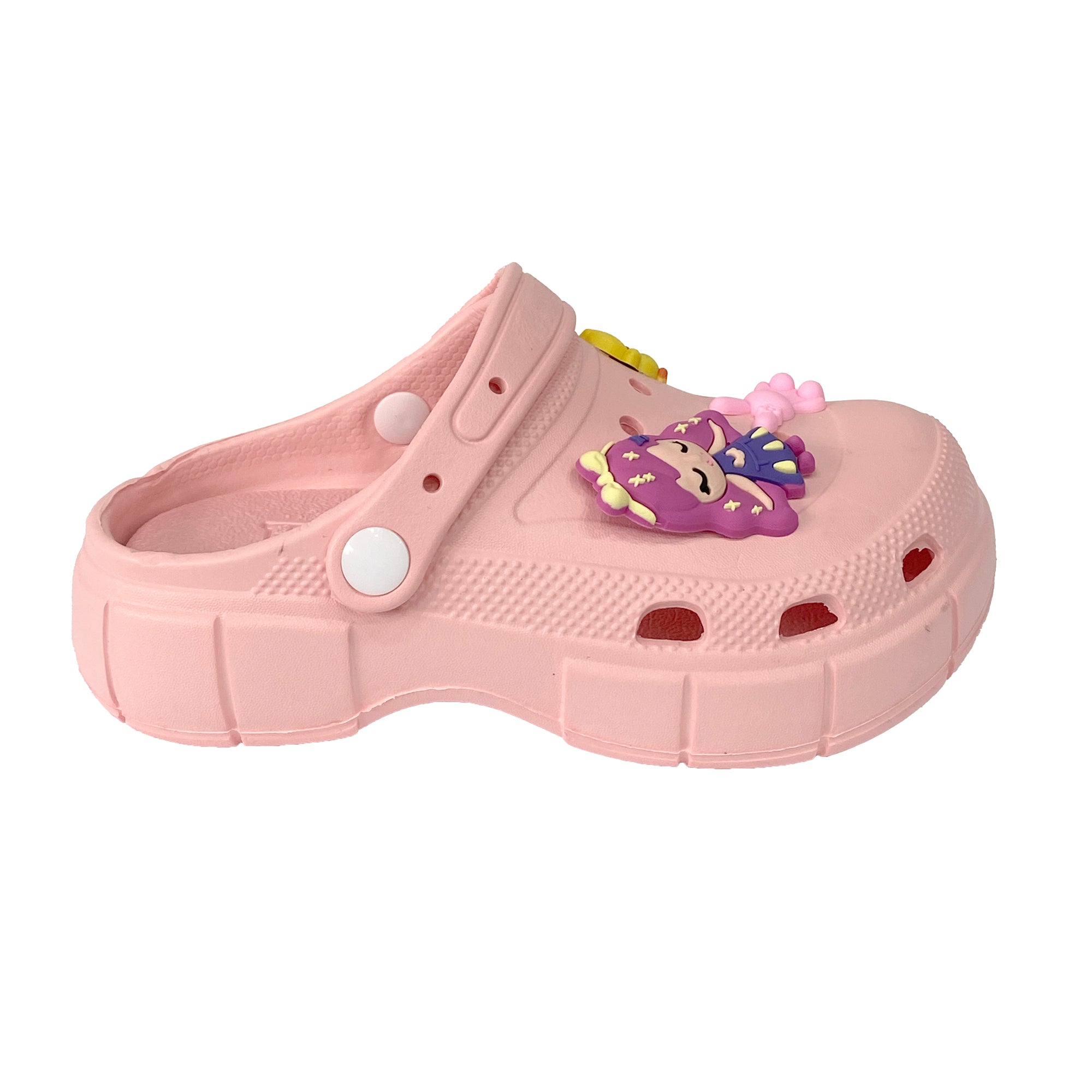 Παιδικές παντόφλες σαμπό για κορίτσι με διακοσμητικά 30-35 Ροζ ANSIN