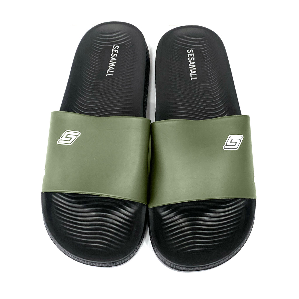 Ανδρικές καλοκαιρινές παντόφλες Slides Χακί ANSIN